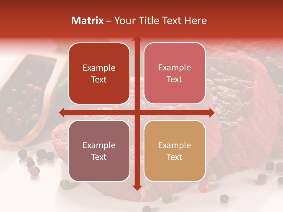 Beefsteak Portion Raw PowerPoint Template