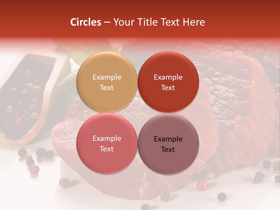 Beefsteak Portion Raw PowerPoint Template
