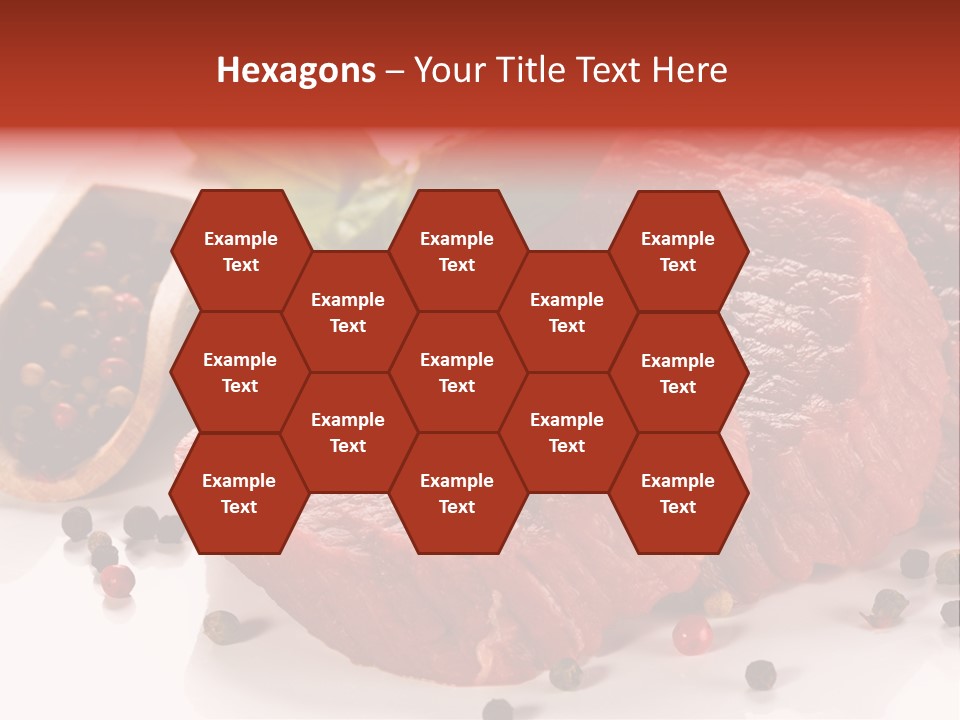 Beefsteak Portion Raw PowerPoint Template