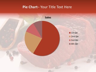 Beefsteak Portion Raw PowerPoint Template