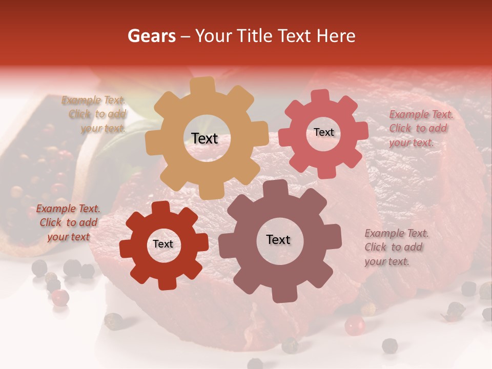 Beefsteak Portion Raw PowerPoint Template