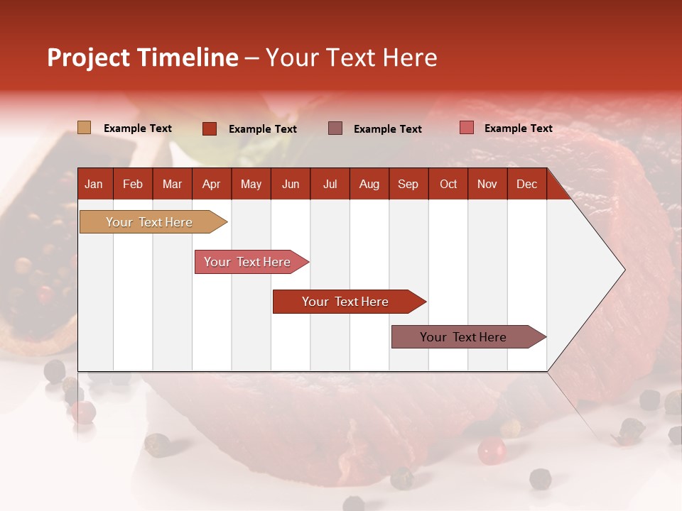 Beefsteak Portion Raw PowerPoint Template