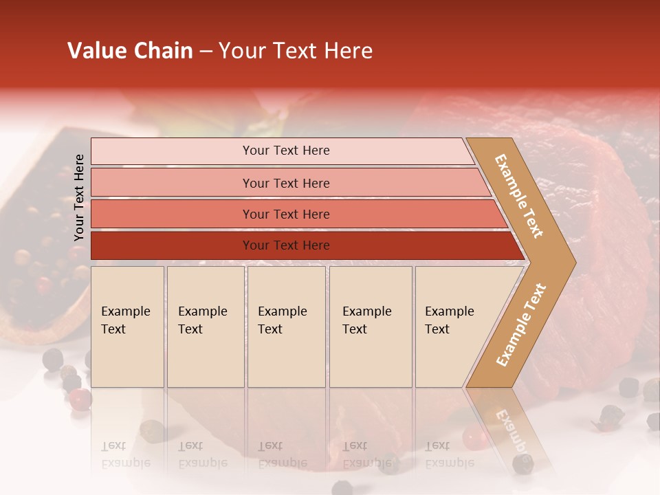Beefsteak Portion Raw PowerPoint Template