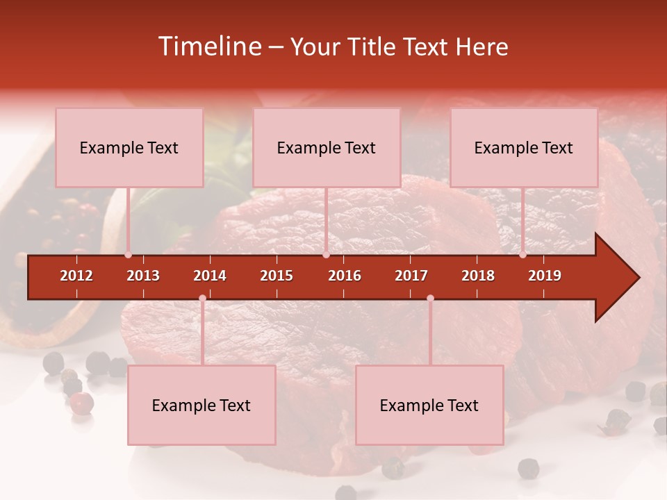 Beefsteak Portion Raw PowerPoint Template