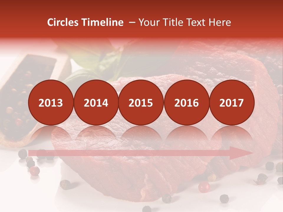Beefsteak Portion Raw PowerPoint Template