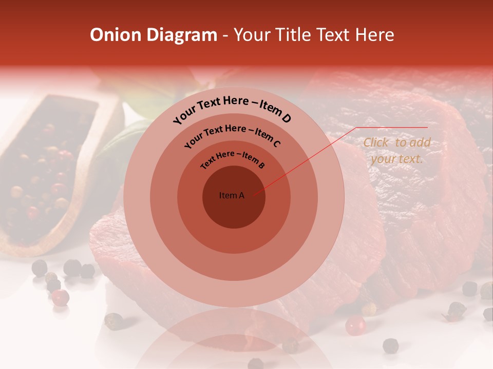 Beefsteak Portion Raw PowerPoint Template