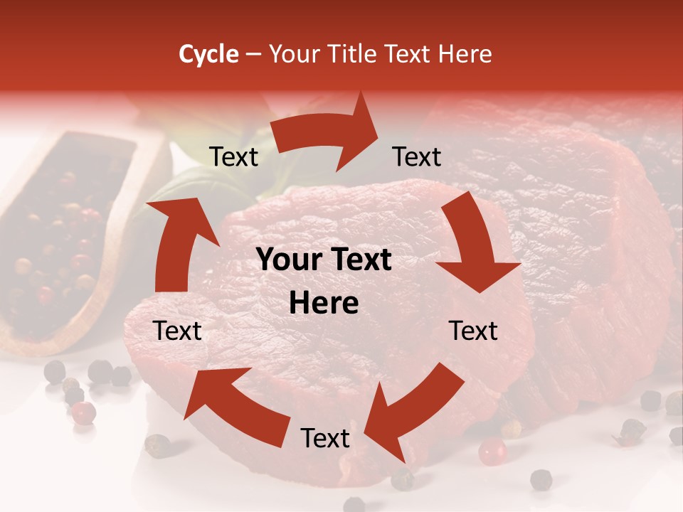 Beefsteak Portion Raw PowerPoint Template