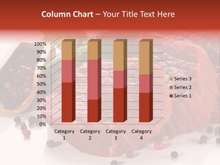 Beefsteak Portion Raw PowerPoint Template