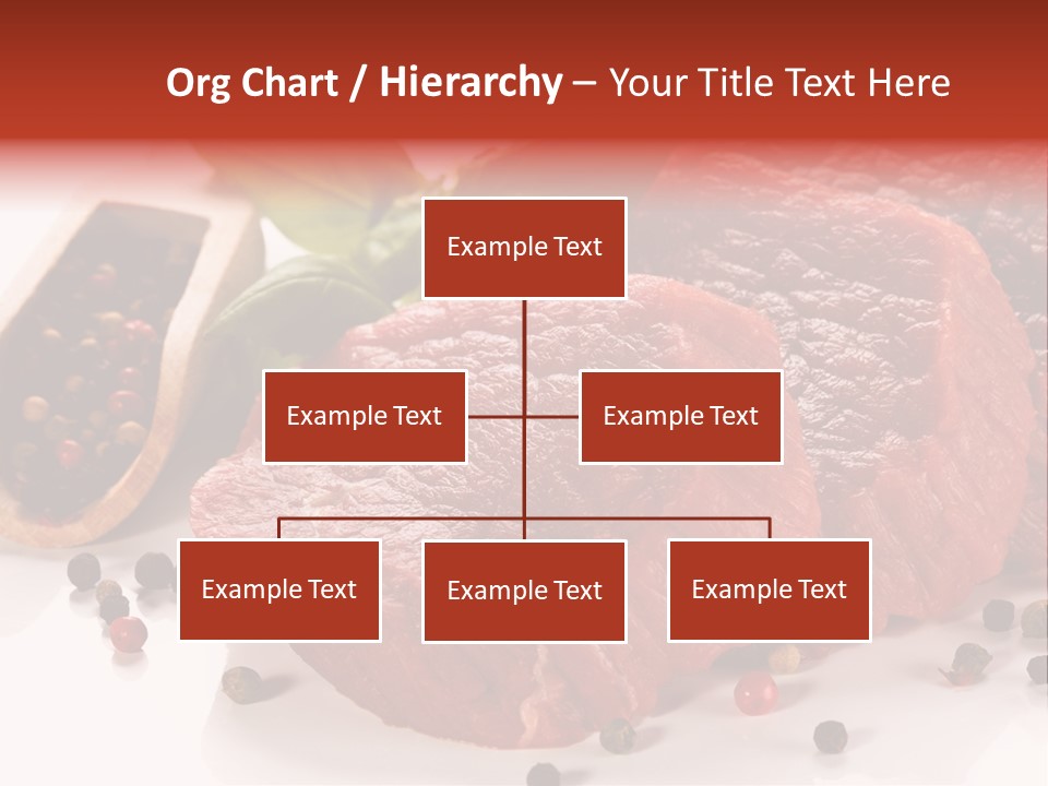 Beefsteak Portion Raw PowerPoint Template