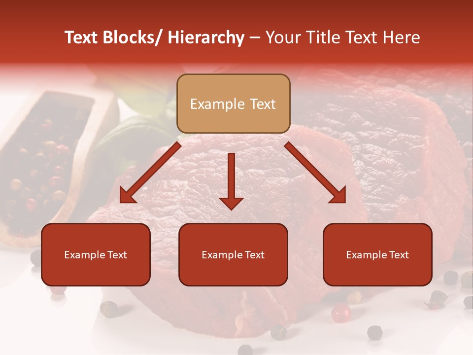 Beefsteak Portion Raw PowerPoint Template