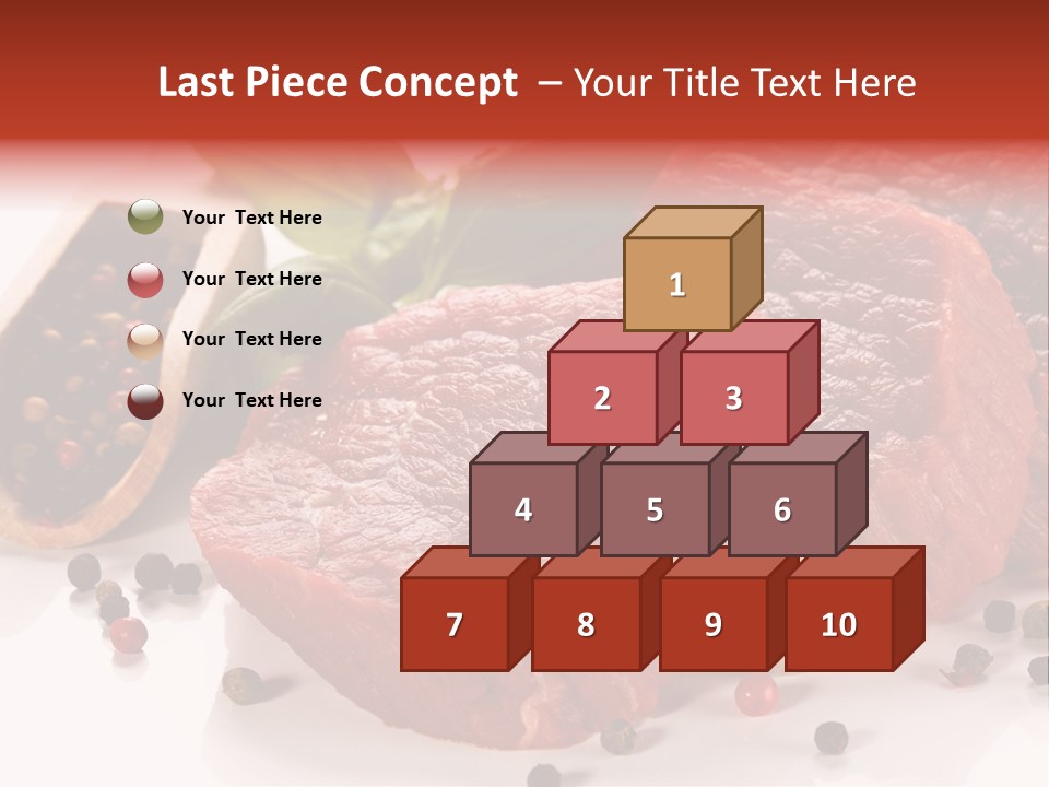 Beefsteak Portion Raw PowerPoint Template
