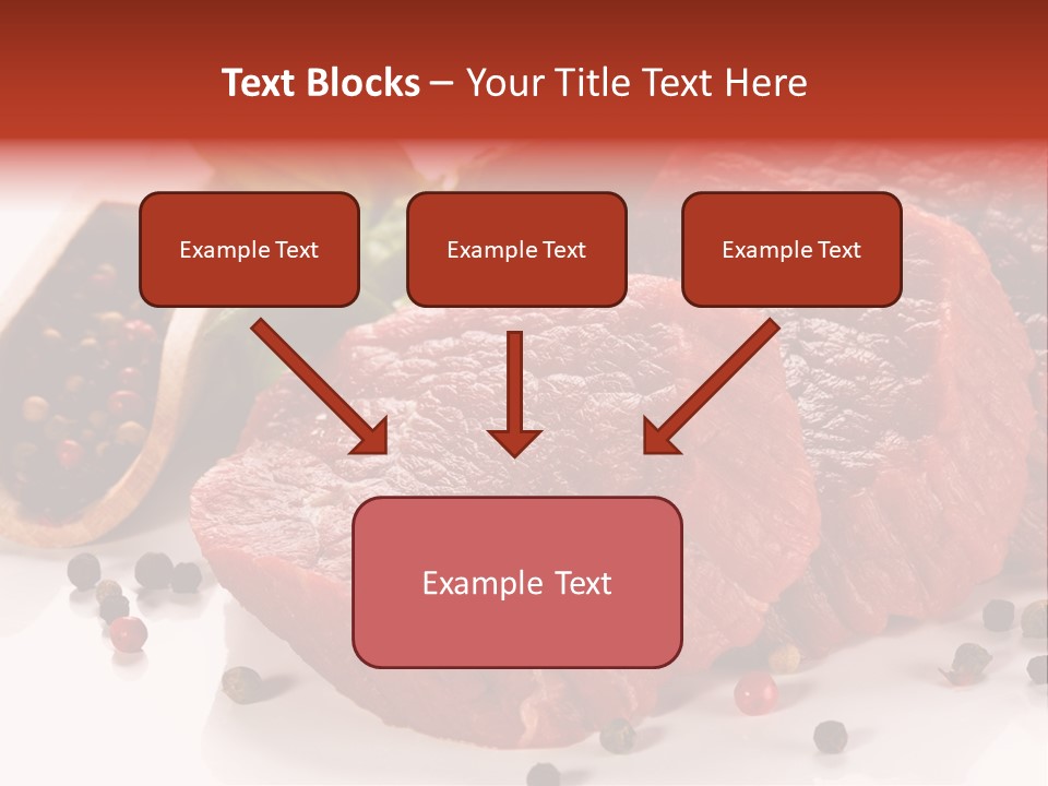 Beefsteak Portion Raw PowerPoint Template