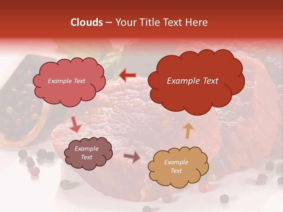 Beefsteak Portion Raw PowerPoint Template