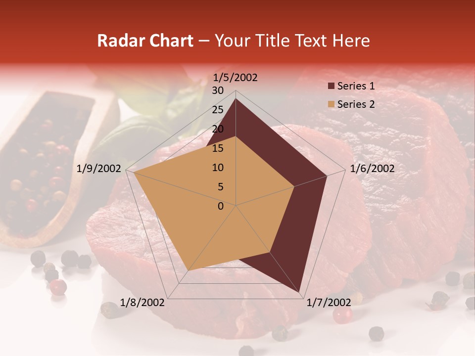 Beefsteak Portion Raw PowerPoint Template