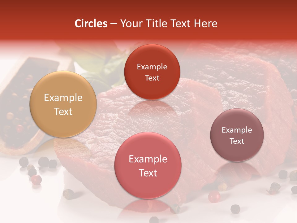 Beefsteak Portion Raw PowerPoint Template