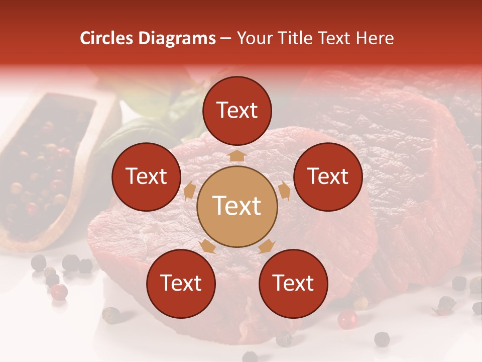 Beefsteak Portion Raw PowerPoint Template