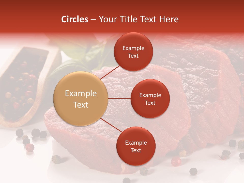 Beefsteak Portion Raw PowerPoint Template