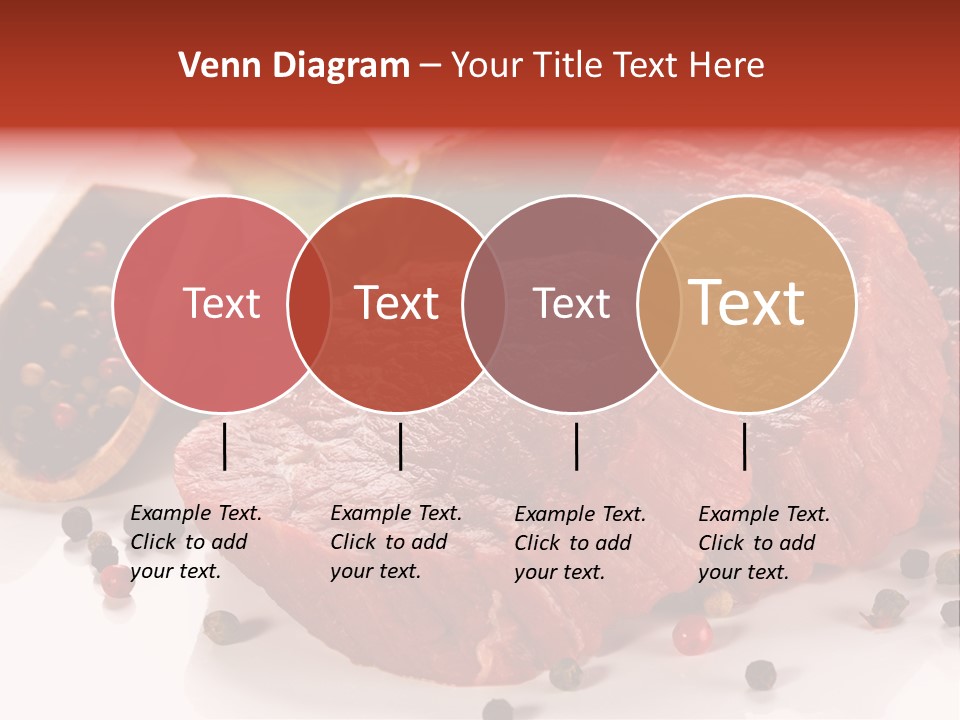 Beefsteak Portion Raw PowerPoint Template