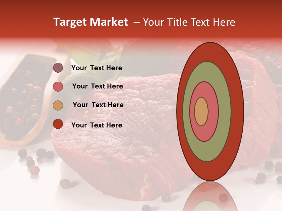 Beefsteak Portion Raw PowerPoint Template