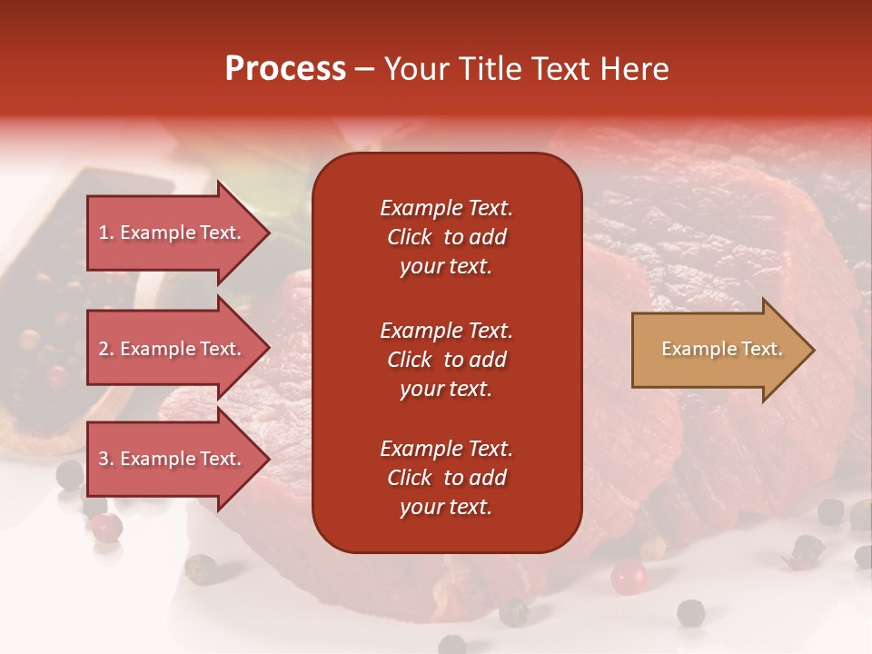 Beefsteak Portion Raw PowerPoint Template