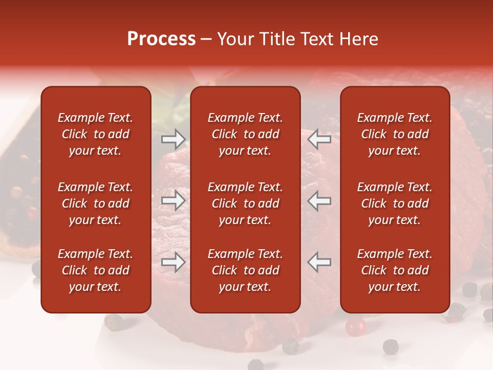 Beefsteak Portion Raw PowerPoint Template