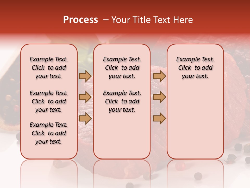 Beefsteak Portion Raw PowerPoint Template