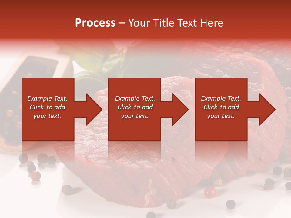 Beefsteak Portion Raw PowerPoint Template