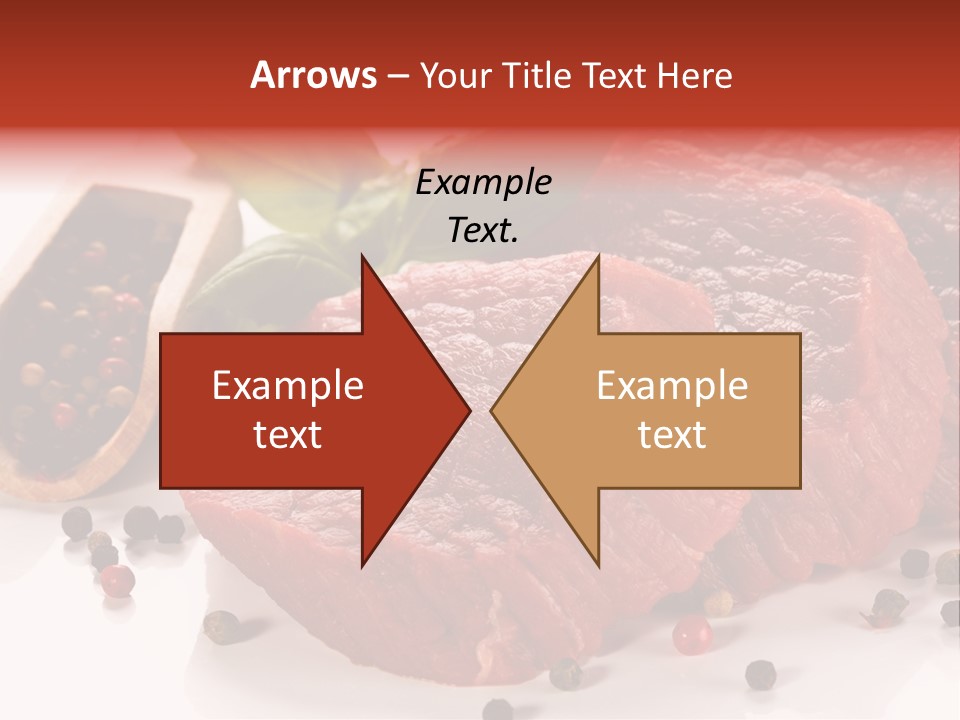 Beefsteak Portion Raw PowerPoint Template