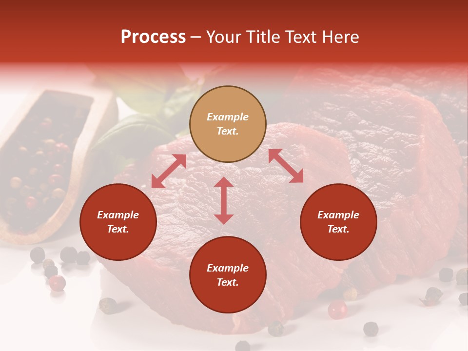 Beefsteak Portion Raw PowerPoint Template
