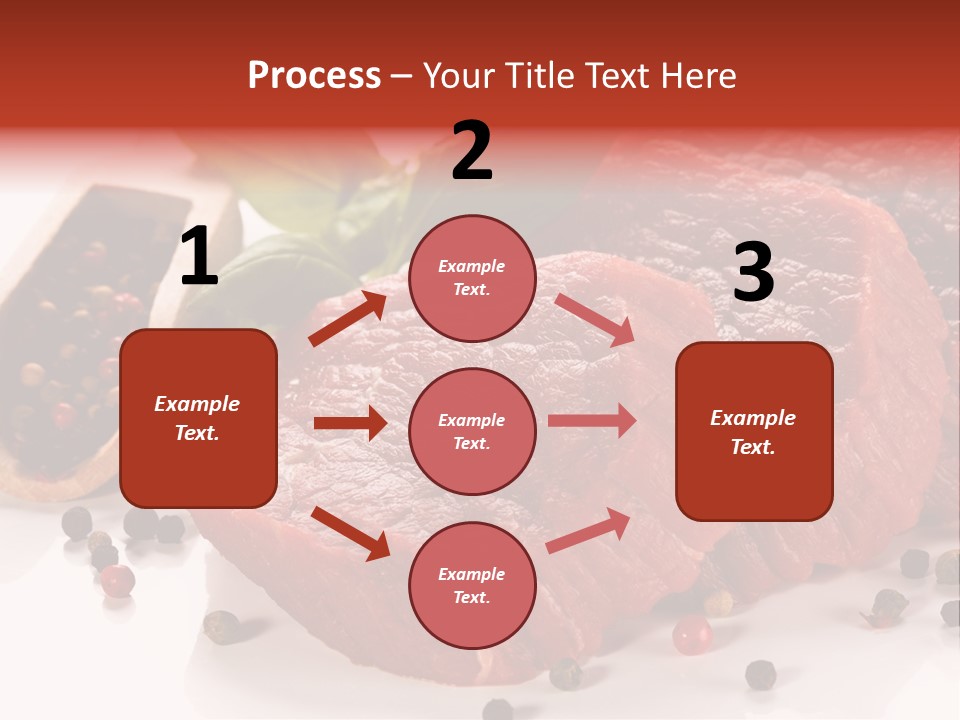 Beefsteak Portion Raw PowerPoint Template
