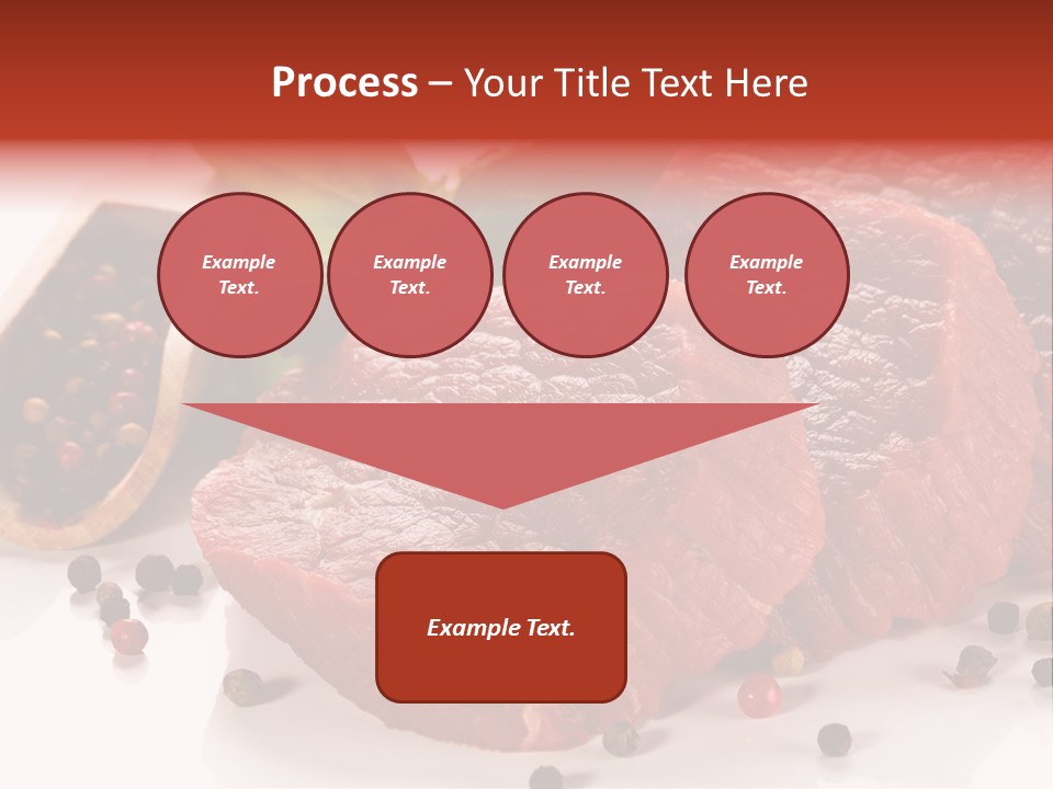 Beefsteak Portion Raw PowerPoint Template