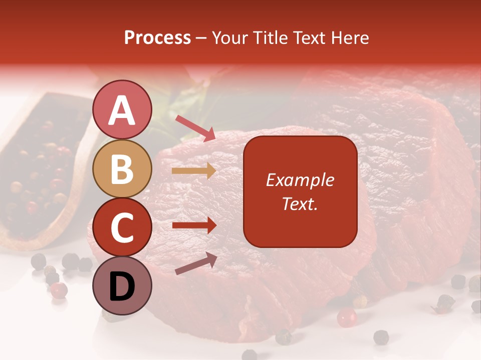 Beefsteak Portion Raw PowerPoint Template