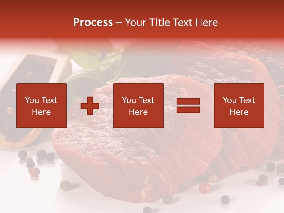 Beefsteak Portion Raw PowerPoint Template