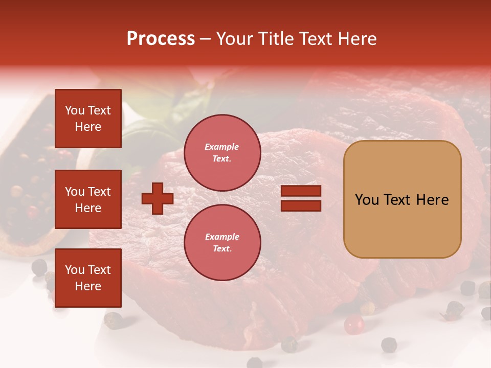 Beefsteak Portion Raw PowerPoint Template