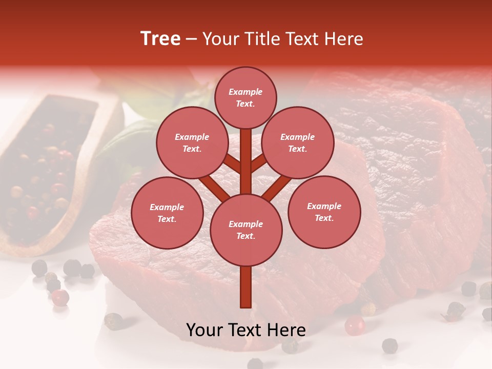 Beefsteak Portion Raw PowerPoint Template