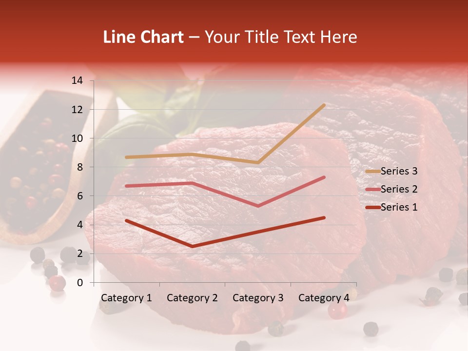 Beefsteak Portion Raw PowerPoint Template