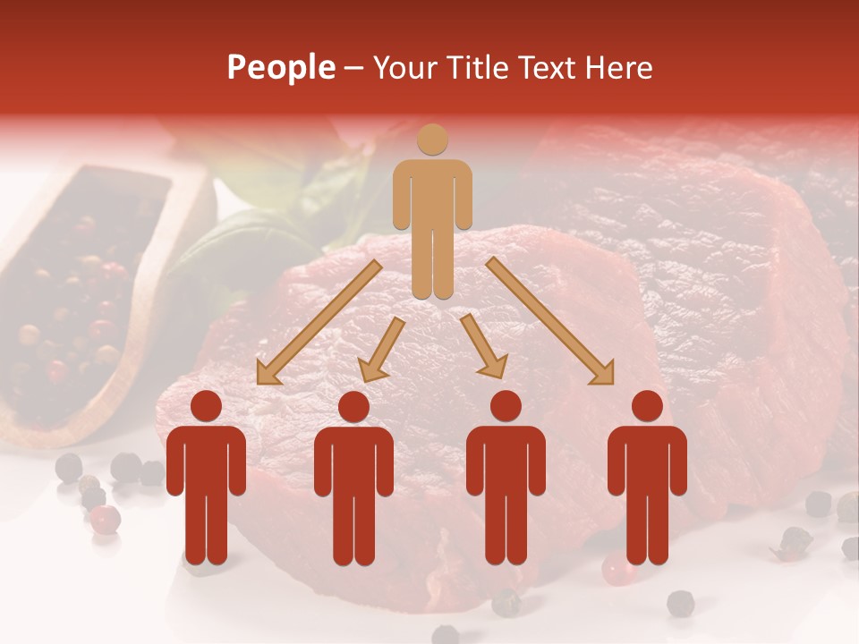 Beefsteak Portion Raw PowerPoint Template