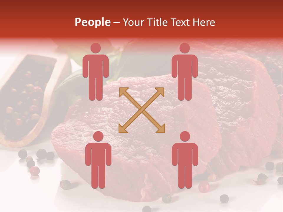 Beefsteak Portion Raw PowerPoint Template