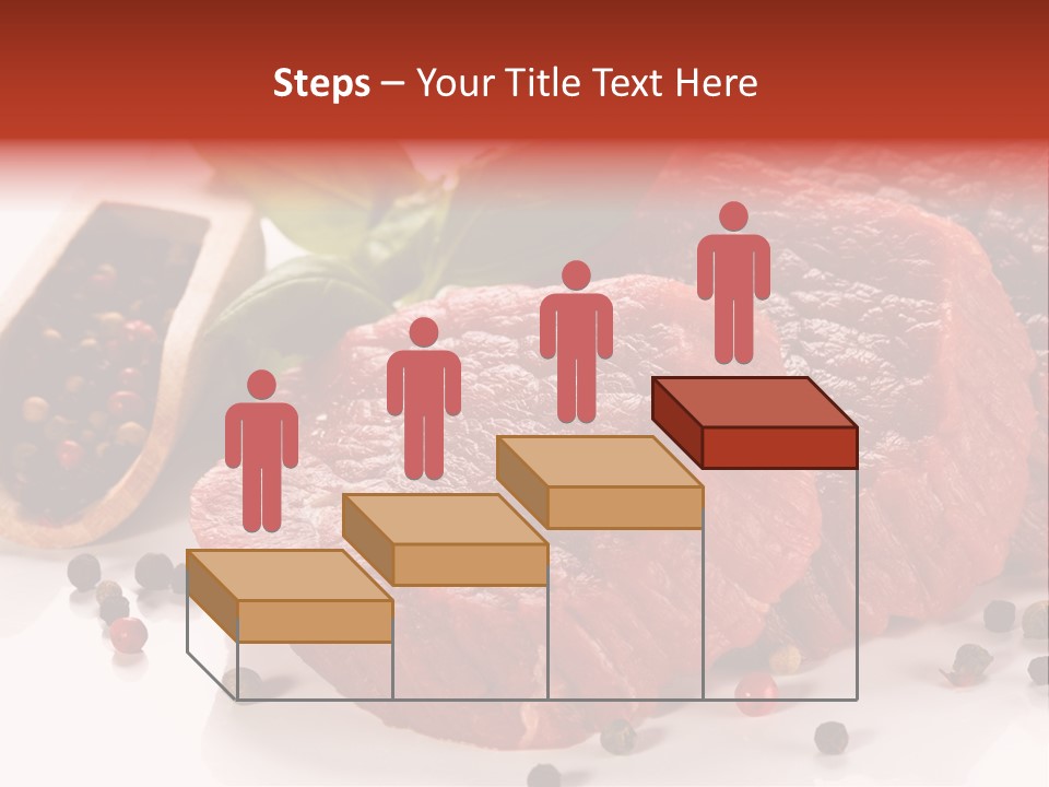 Beefsteak Portion Raw PowerPoint Template