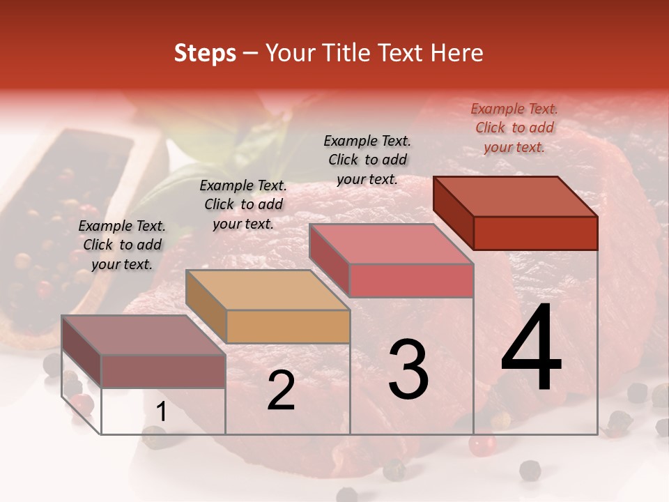 Beefsteak Portion Raw PowerPoint Template