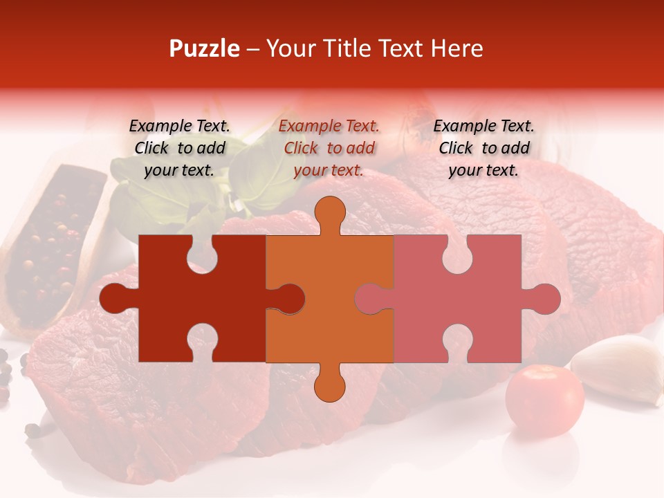 Garlic Stick Loin PowerPoint Template