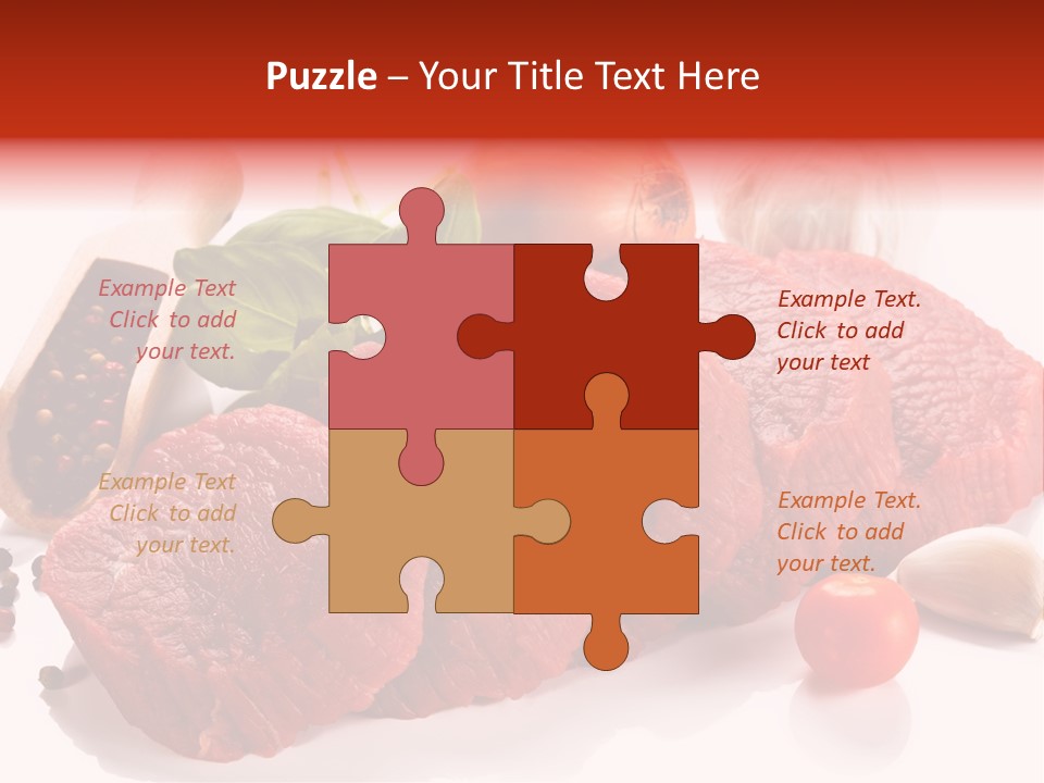 Garlic Stick Loin PowerPoint Template