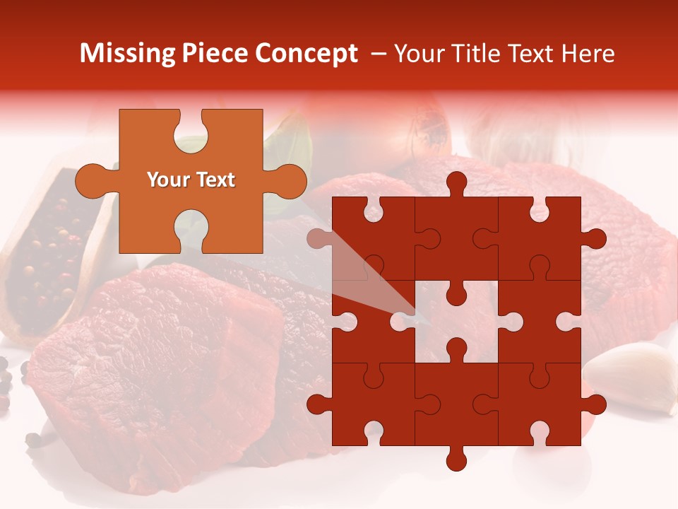 Garlic Stick Loin PowerPoint Template