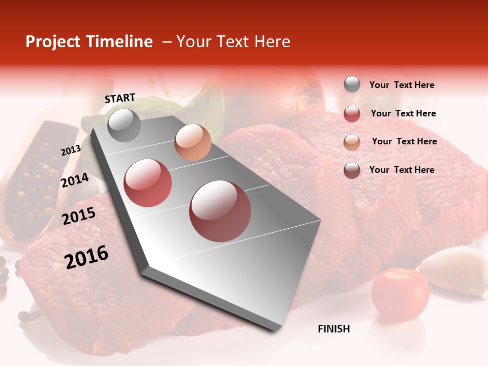 Garlic Stick Loin PowerPoint Template