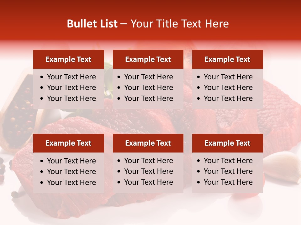 Garlic Stick Loin PowerPoint Template