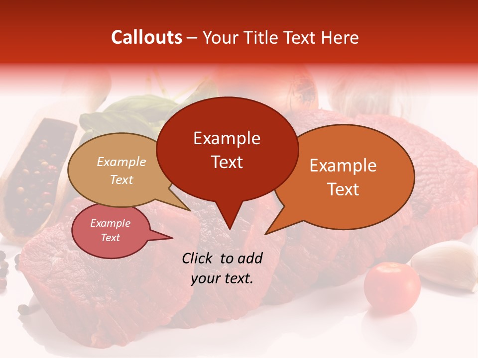 Garlic Stick Loin PowerPoint Template