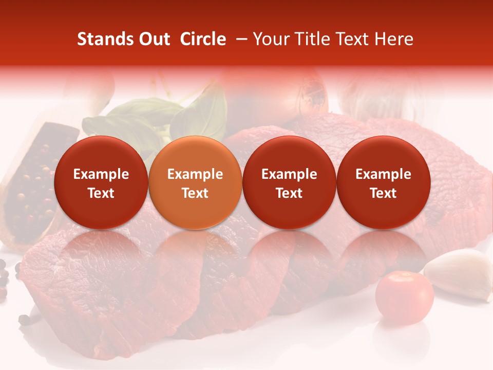 Garlic Stick Loin PowerPoint Template