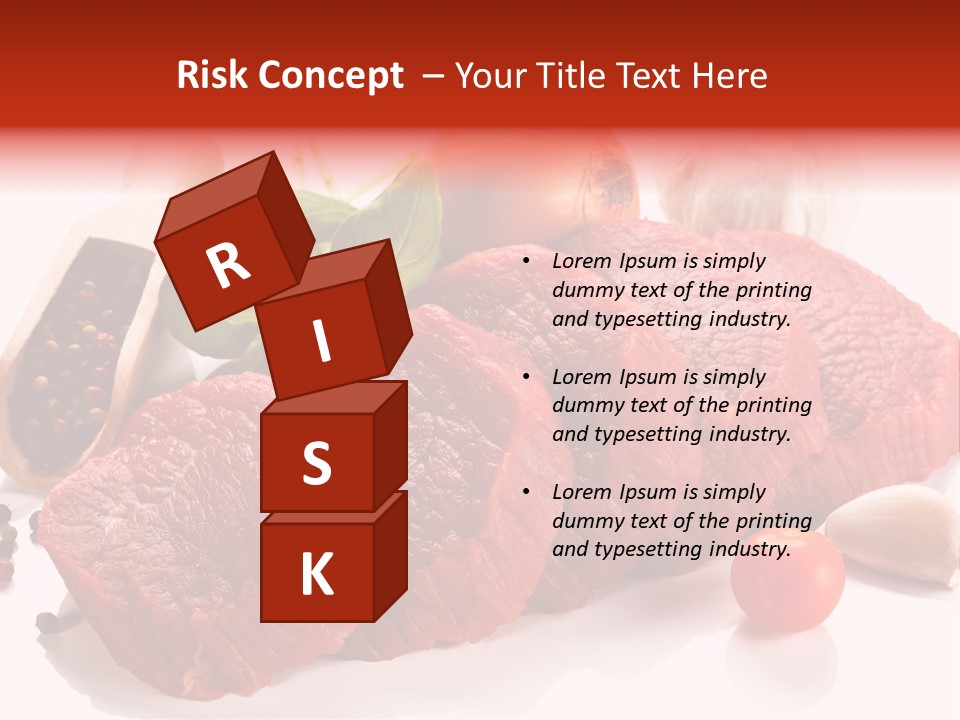 Garlic Stick Loin PowerPoint Template