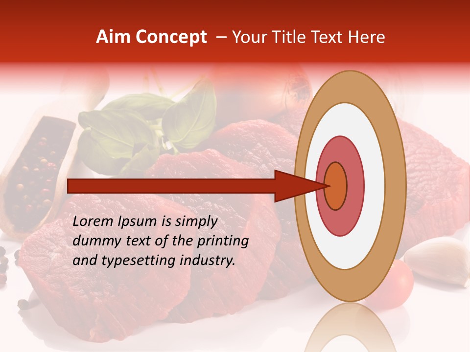 Garlic Stick Loin PowerPoint Template