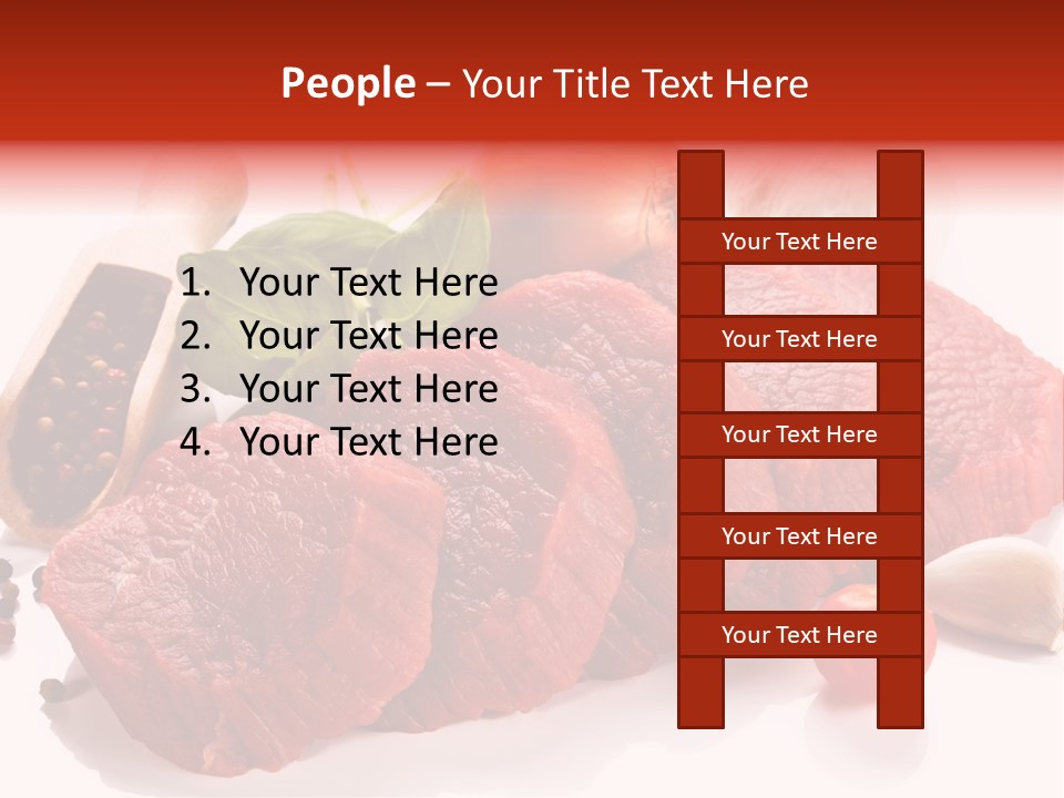 Garlic Stick Loin PowerPoint Template